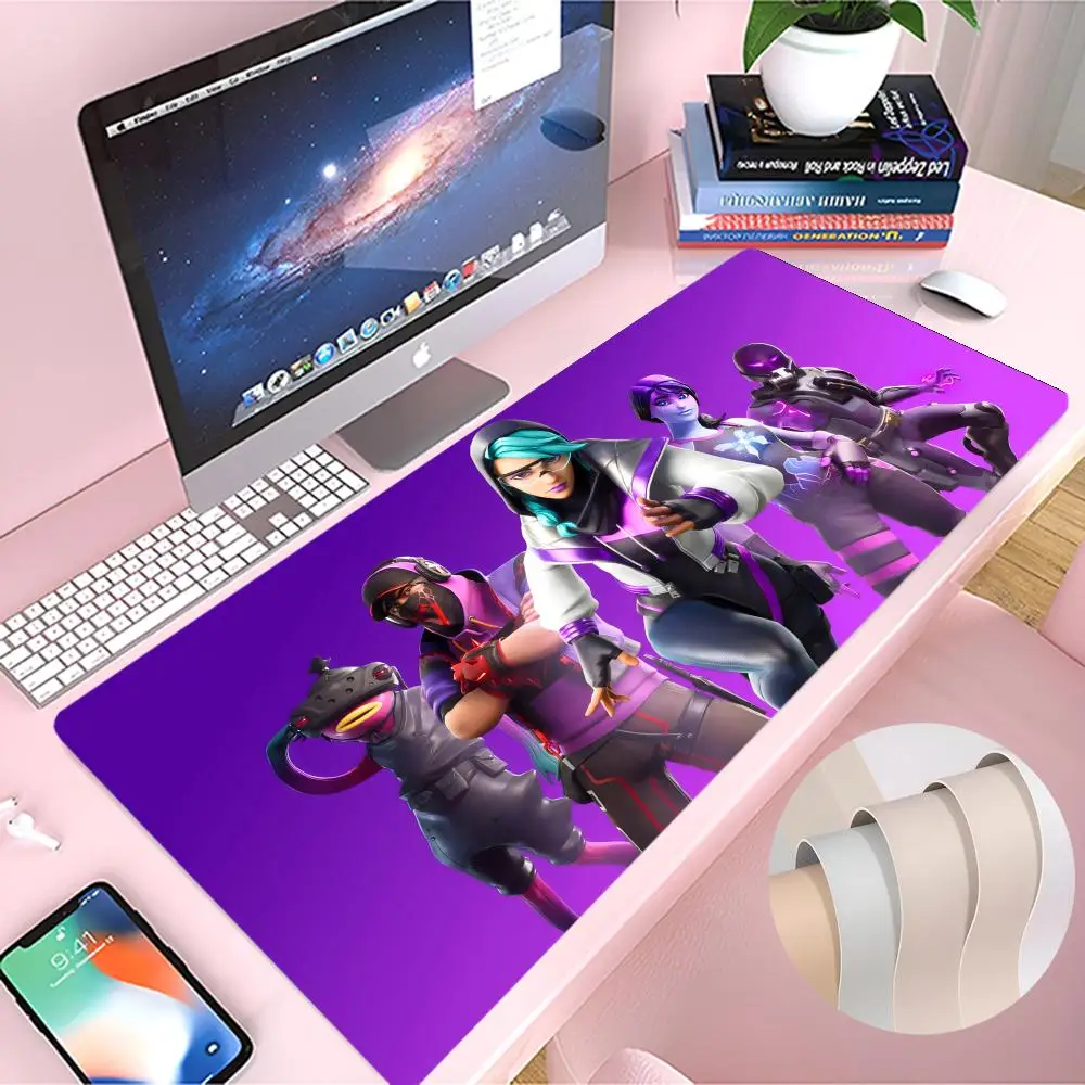 

F-Fortnite Mouse Pad PU Desk Protector Mat Large Size 900x400 Office Waterproof Mouse Pad XXL Desktop Gaming