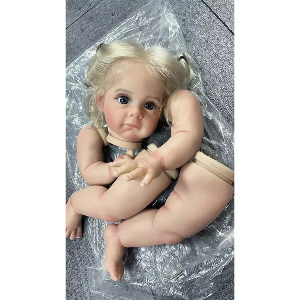 21Inch Reborn Doll Kit Maggi with Rooted Hair Hand-details 3D Painting with Visible Venis Kit Bebé Reborn Muñeca Kit Reborn