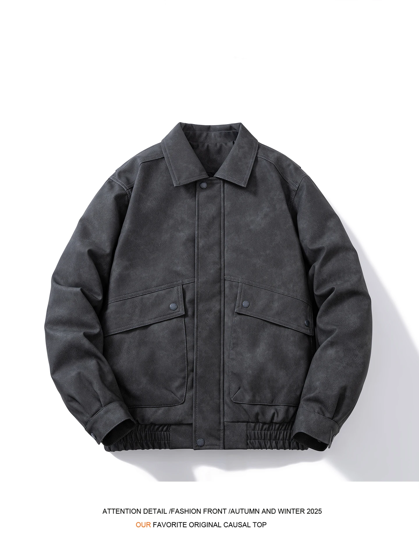 

Мужская замшевая кожаная куртка American Sle Cleanfit премиум-класса, осенне-зимняя мотоциклетная бейсболка с отложным воротником, orm Thiened