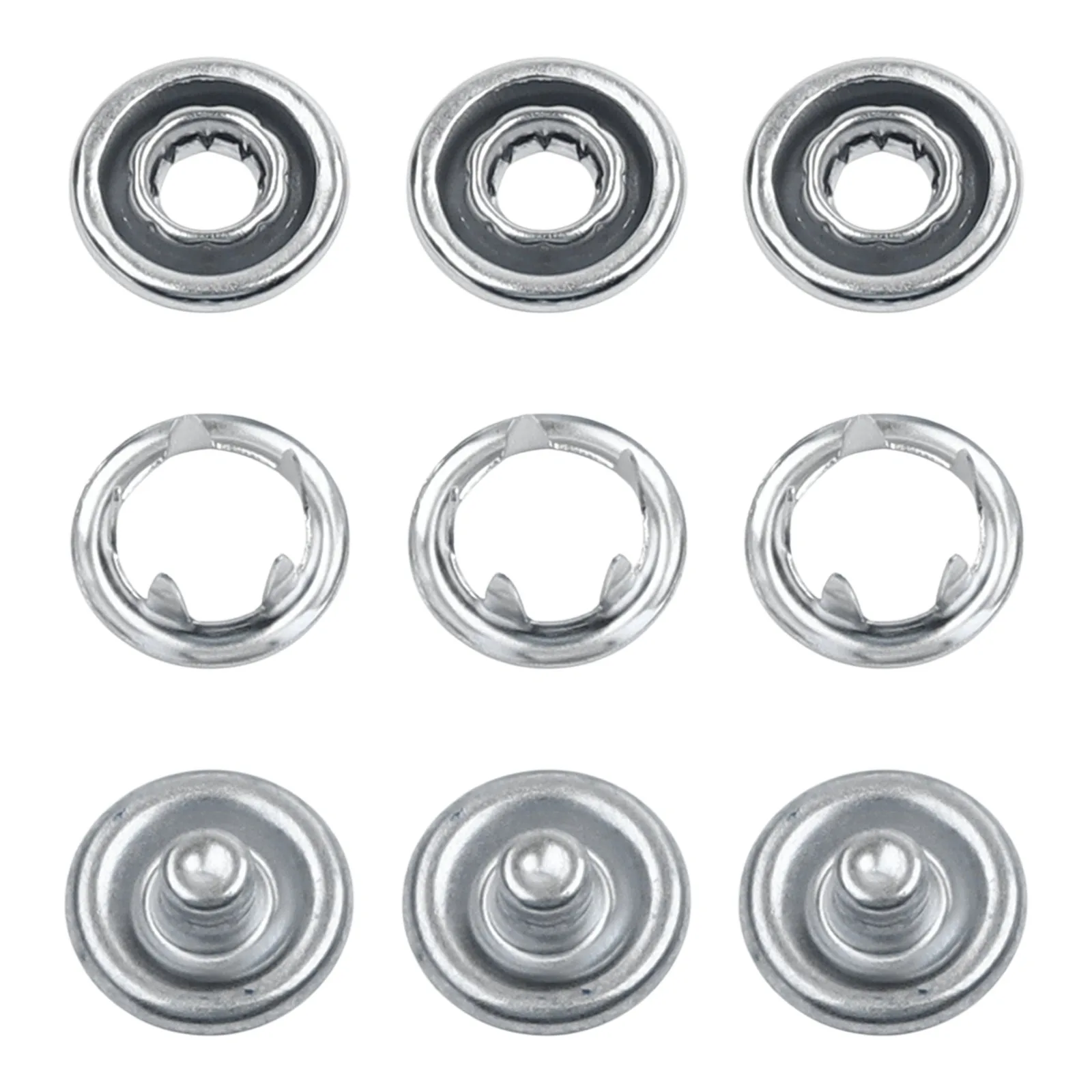 Practical Sewing Button FiveClaw Snap Button Fastener Kits 9.5mm Dia Parts Automatic For DIY Handmade For Installing Clothes