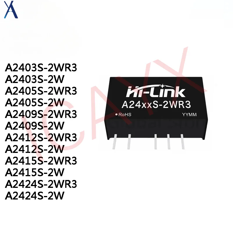 

1PCS A2403S-2WR3 A2403S A2405S-2WR3 A2405S A2409S-2WR3 A2409S A2412S-2WR3 A2412S A2415S-2WR3 A2415S A2424S-2WR3 A2424S 2W 2WR3