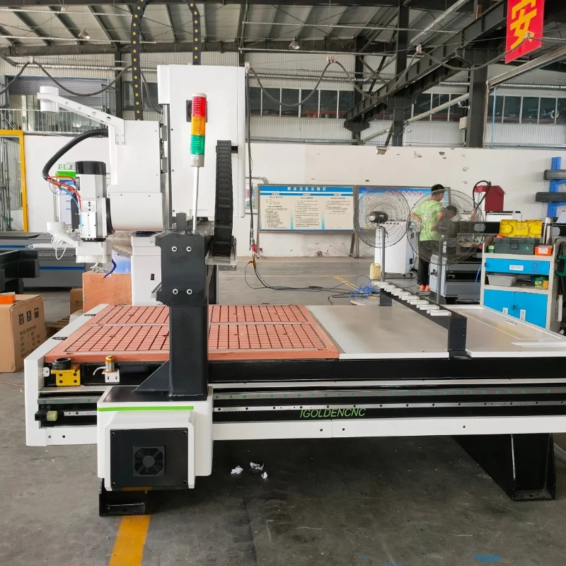 PVC Acrylic PCB Soft Metal Aluminum Copper 1325 4 Axis Atc Wood CNC Router for 3D Wood Carving