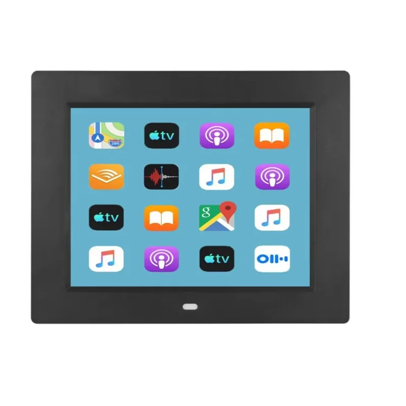 8 Inches Digital Picture Frame Video Player with Remote Control Slideshow Calendar Support USB SD Card