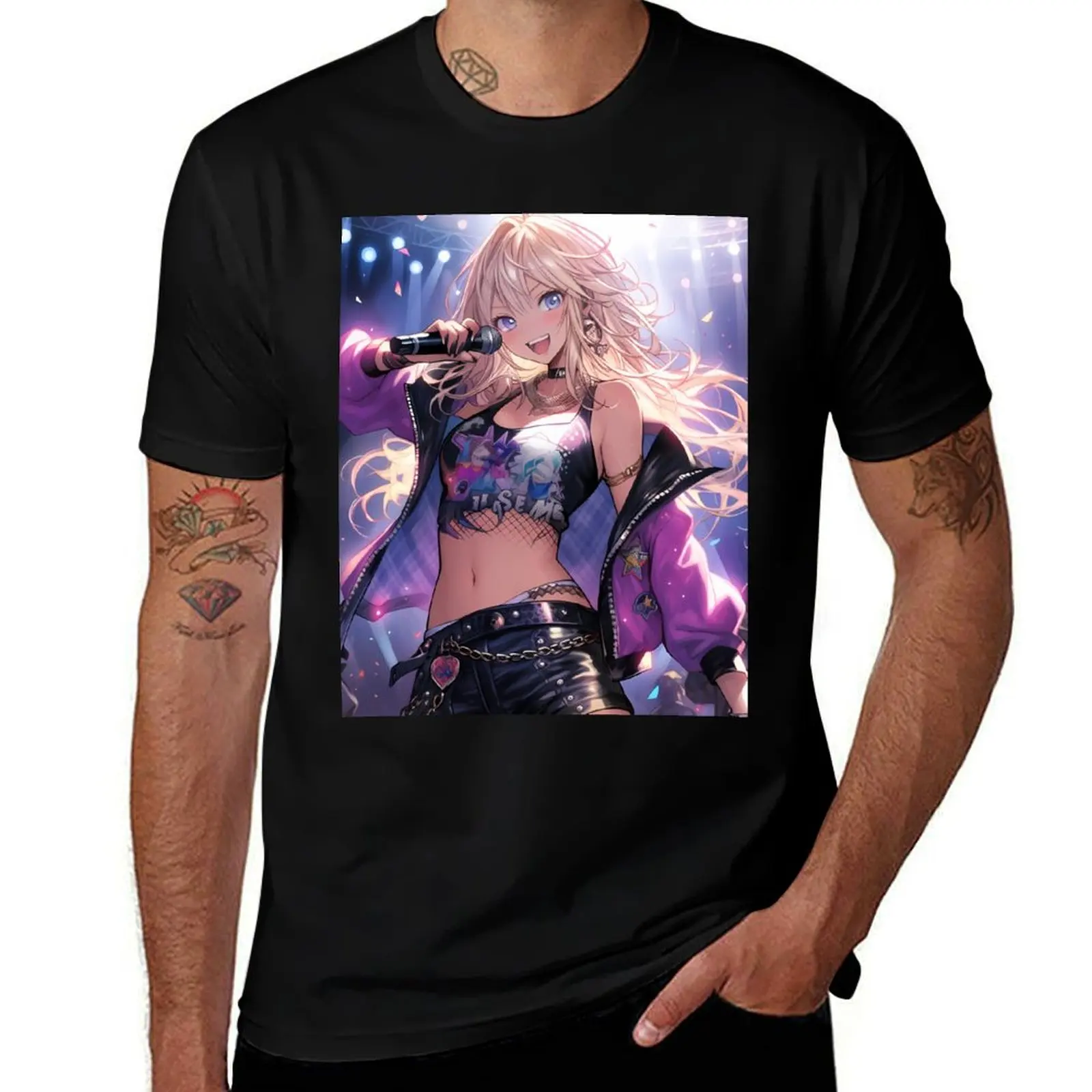 Melodic Diva: Captivating Concert! T-Shirt Novelty Print Casual Tee Shirt T-Shirt