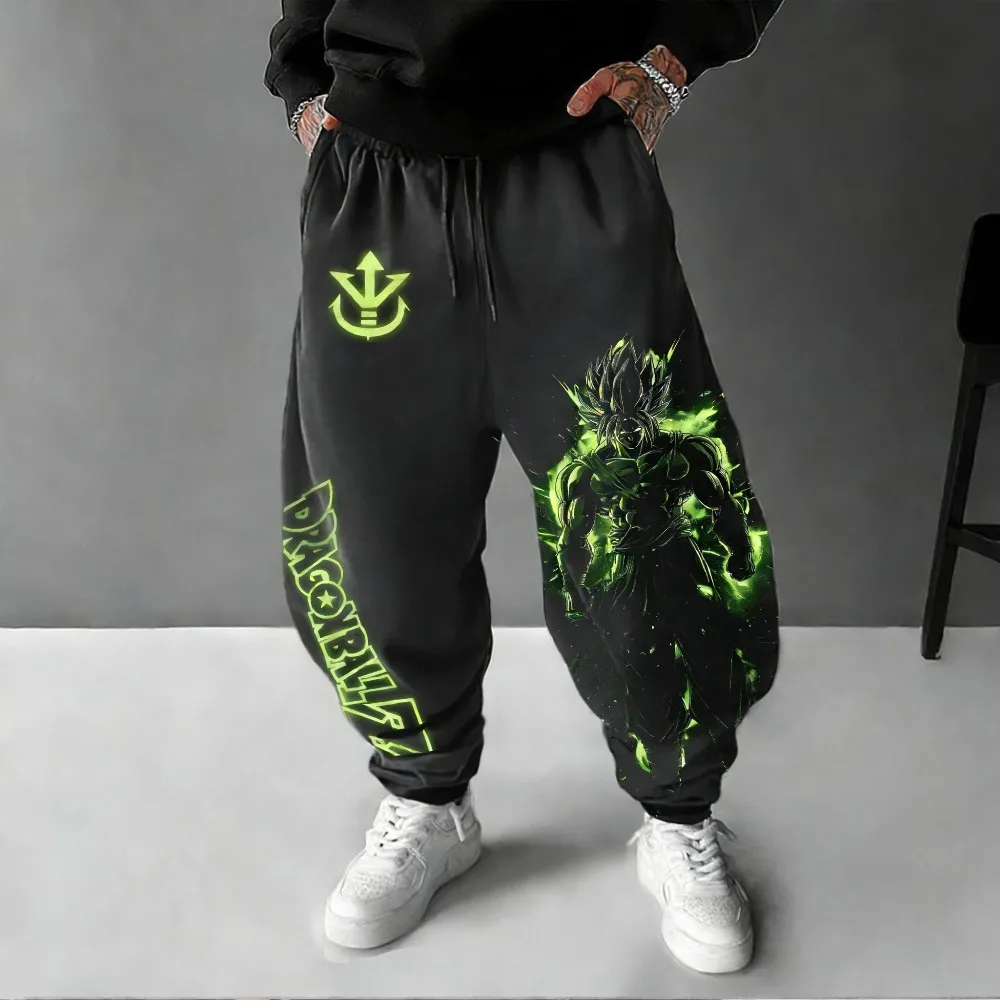 

Unisex Pure Cotton Pants Dragon Ball Z Broli 2026 Summer New Product Harajuku Anime Print American Hip-hop Loose Casual Pants
