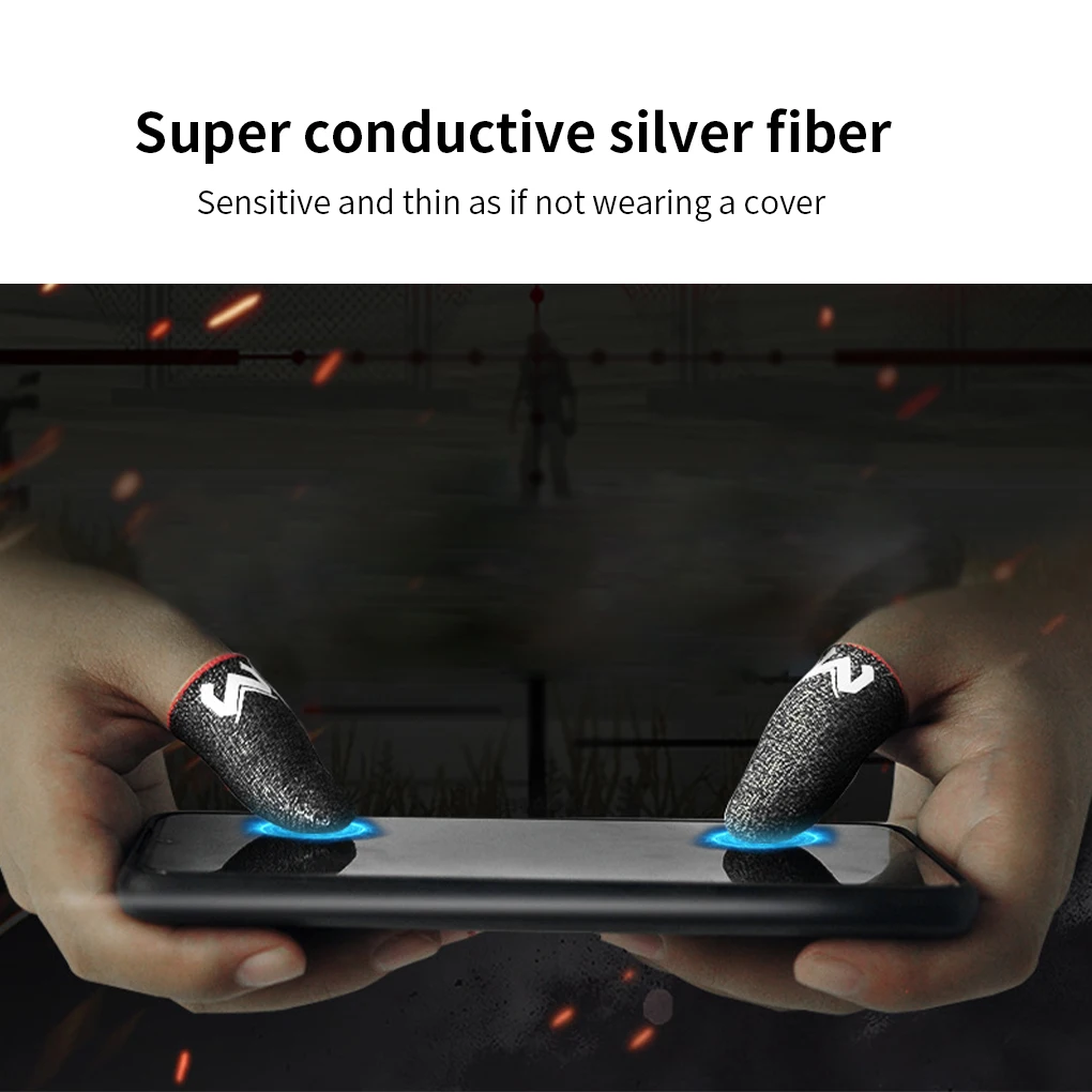 MEMO Gaming Finger Sleeve Breathable Fingertips For PUBG Mobile Games Sweatproof Gamer Touch Screen Finger Cots Cover Gloves