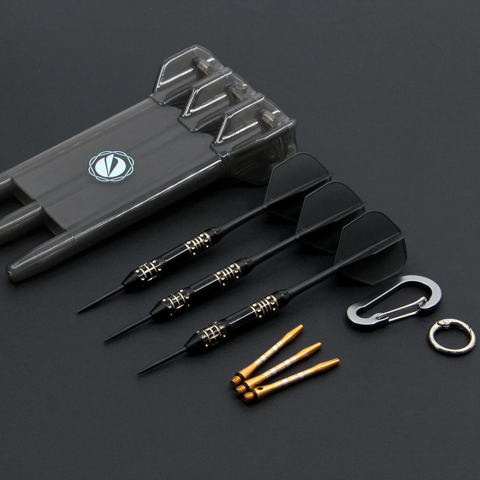 

Huanqu 25g Integrated Copper Dart Set with Aluminum Shafts and Dart Wings, Comes with a Portable Storage Box, Suitable for Professional Training and Recreational Games, Perfect Holiday Gift