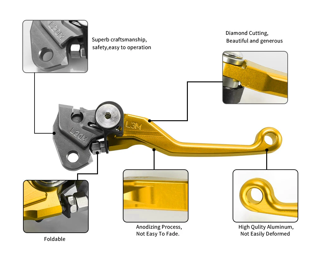 Motorrad Pivot Kupplung Bremshebel Lenker Griffe Für HUSQVARNA TE150i TE250i TE300i FE250 FE 250-501/S TE300i FX 350-450