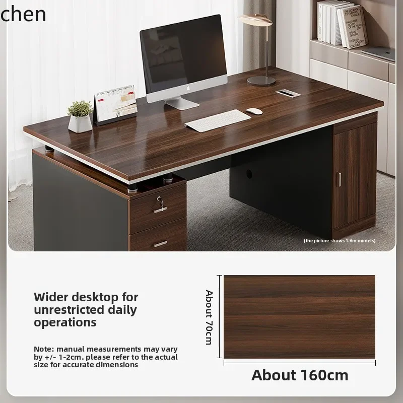 

H1 Vintage Minimalist Light Luxury High-End Office Unit Computer Simple Modern and Chair Set Office Desk Home
