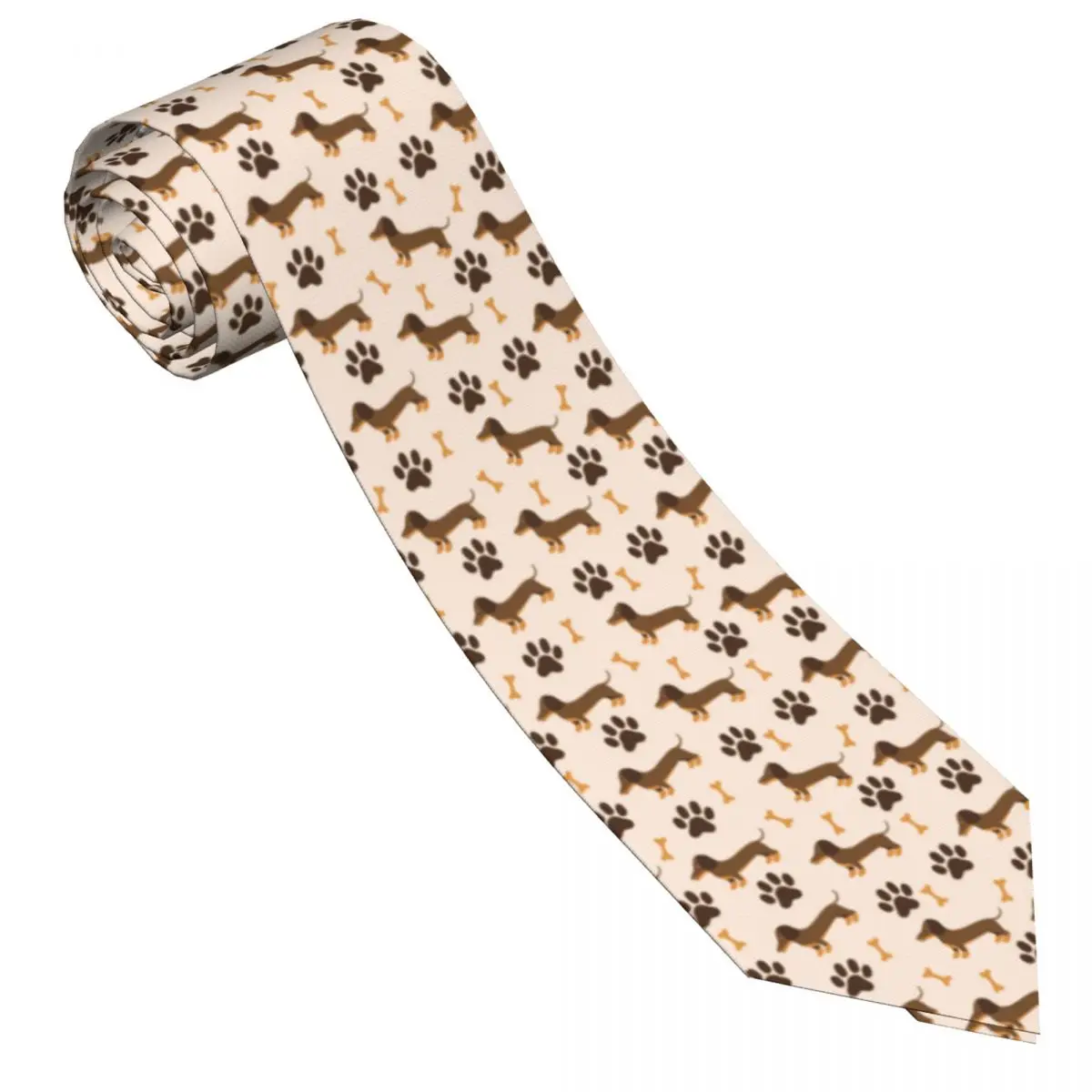 Dachshund Dog Tie Animals Doodle Novelty Neck Ties For Unisex Adult Daily Wear High Quality Collar Tie DIY Necktie Accessories