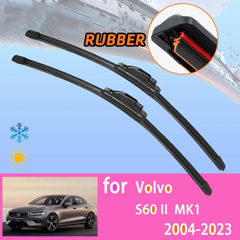 

Suitable for Volvo S60 II MK1 2004-2023 2022 2021 2020 2019 car wiper blades, rubber windshield wipers, universal wiper blades