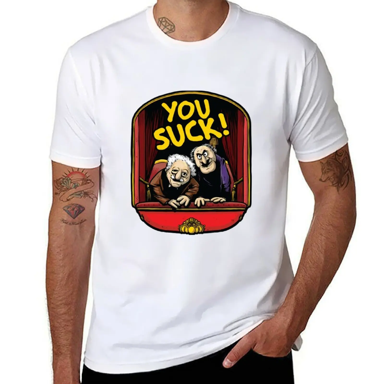 

Футболка Statler And Waldorf мужская футболка дизайнерские футболки для мужчин забавная футболка с рисунком