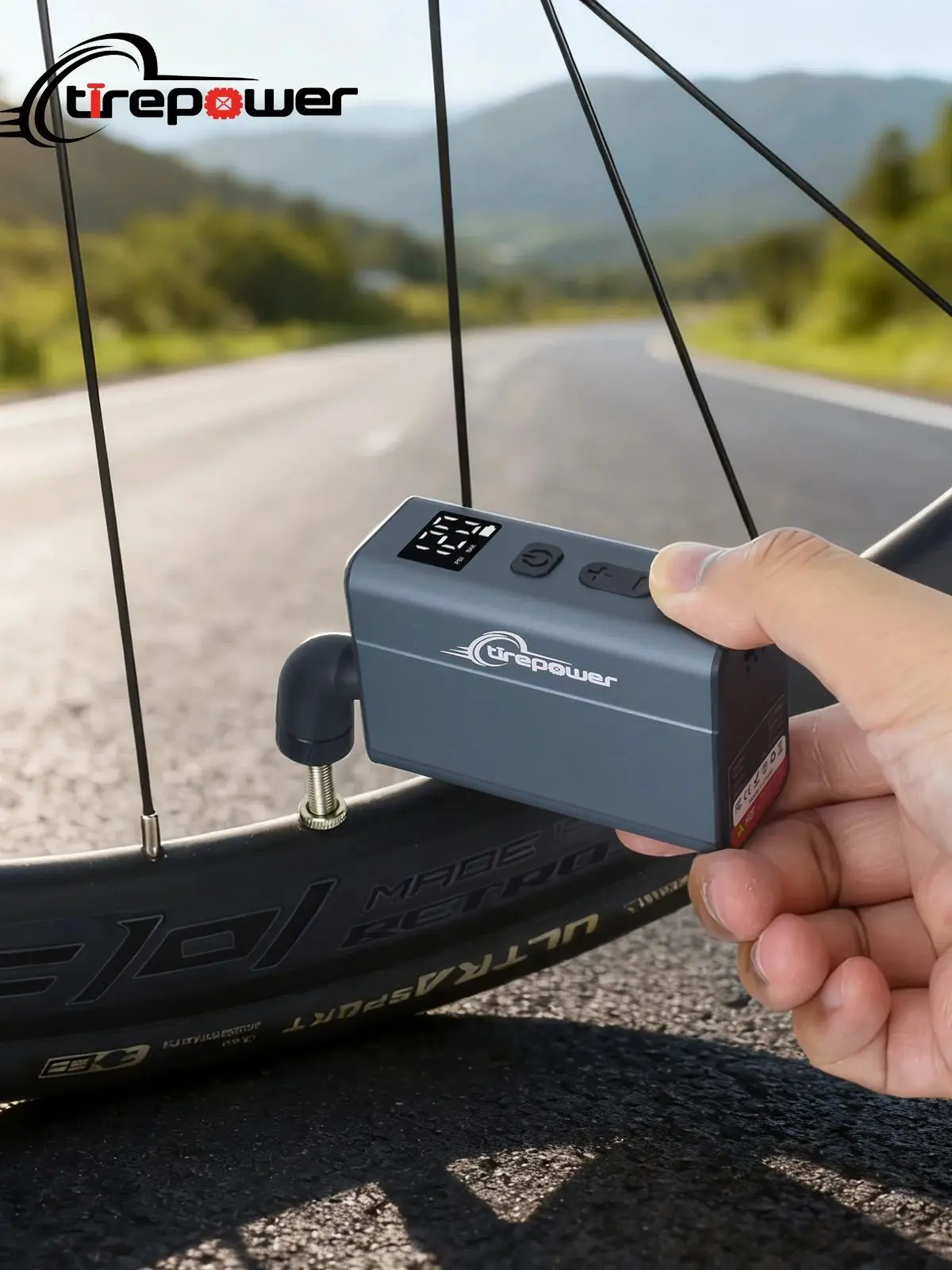 AliExpress MaiSaiOu 120PSI Electric Bike Pump with Presta and Schrader Valve Auto Stop Outdoor Camping Cycling Pump for Road Mountain E-Bike Sports