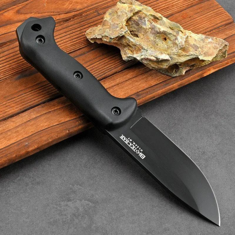 High Hardness Wilderness Survival Multifunctional Tactical Knife Camping Defense Carry Outdoor Knife K Sheath Straight Knife