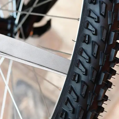 Imagen 2 del producto Herramienta de palanca de neumático curvada, reparación de ruedas de acero al carbono, Protector de llanta de mantenimiento para cambios de neumáticos de motocicleta y bicicleta, reparación de automóviles, 1 ud.