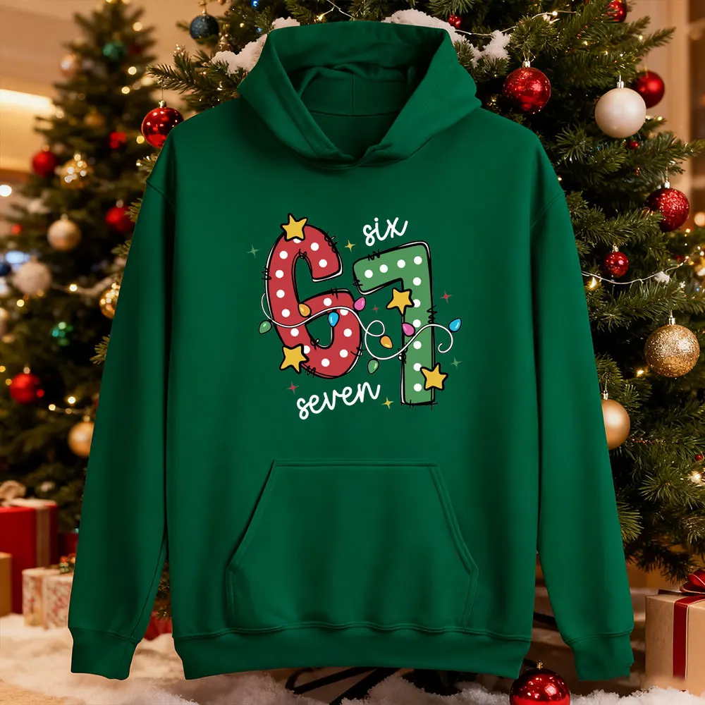 عيد الميلاد ستة سبعة جديدة في هوديس وبلوزات Y2k الملابس بلوزات الجمالية Kawaii الملابس هوديي النساء والرجال البلوز