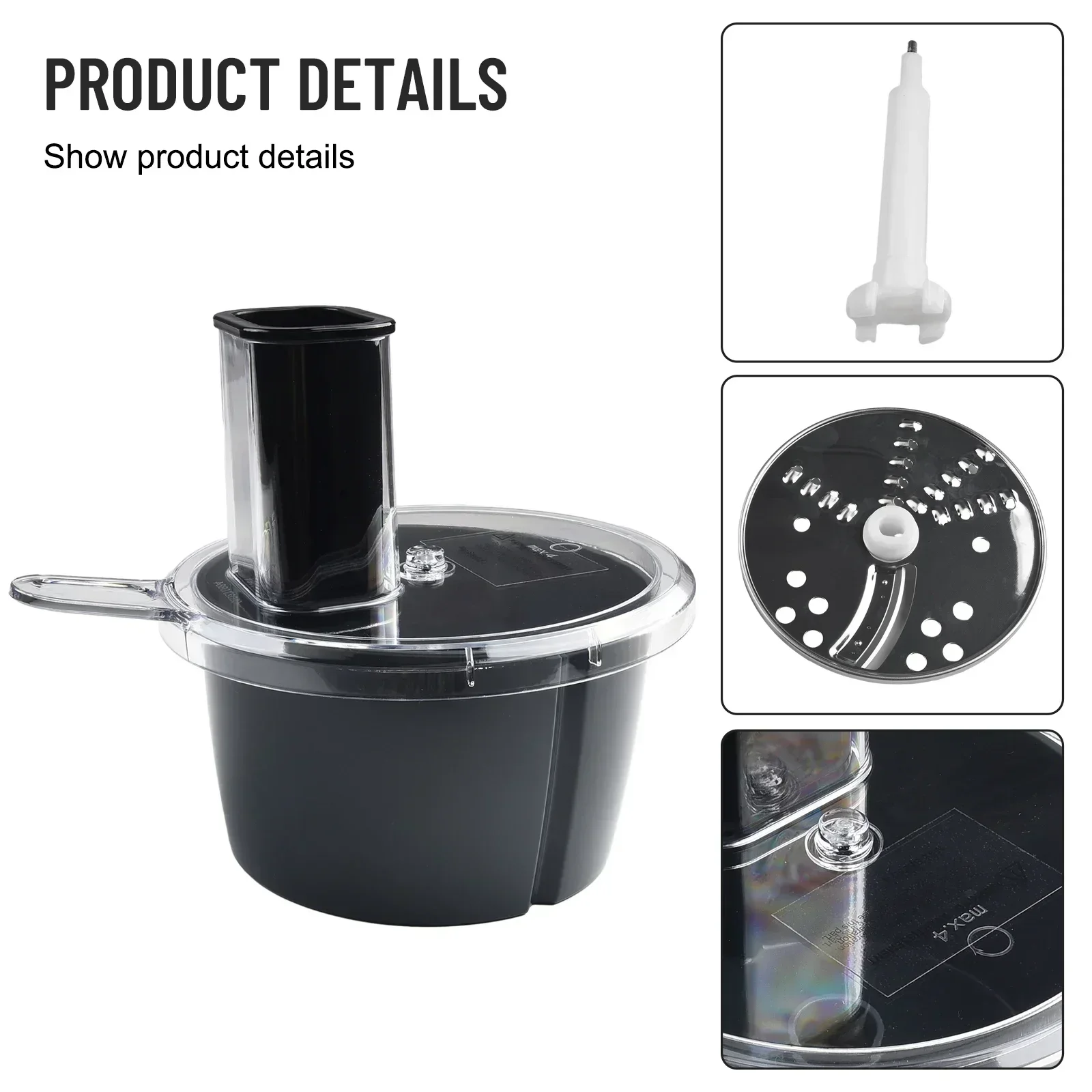 Container Cutter Kit Multifunctional Food Processor Cutting Disc For Thermomix TM5 TM6 Part Replacement Food Grade Material