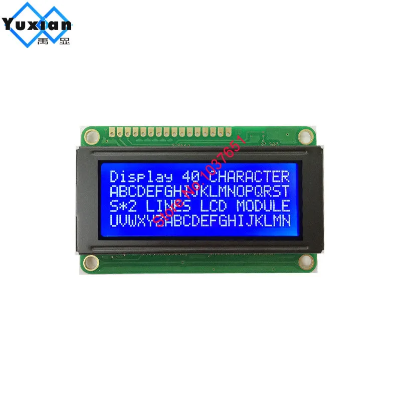 20x4 layar LCD ukuran kecil Mini WH2004D NHD-0420AZ PC2004-C biru 5v sebagai gantinya satu