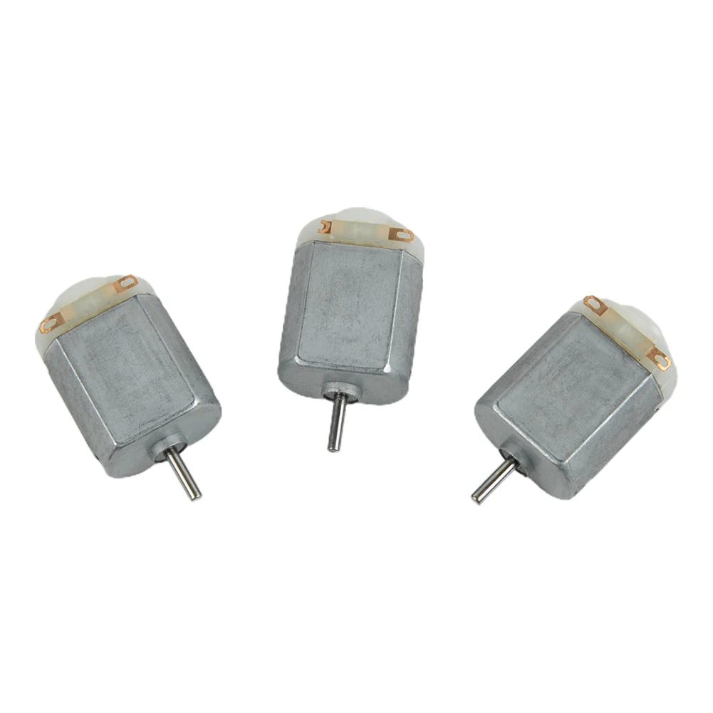 Electric Machinery Tools 130 Motor Miniature Motor 17000-18000 Rpm 3pcs set Silver Color Stainless Steel For Small Fan