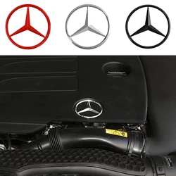 3D ABS 70mm Car Styling Engine Badge Sticker Hood Emblem Decoration for Mercedes Benz E C G M R S Class W176 W204 W212 GLC CLA