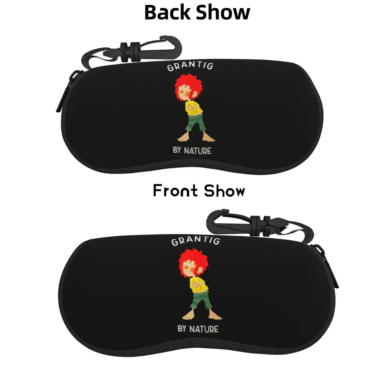 

Pumuckl Grantig By Nature Shell Glasses Case Protective Sunglasses Box Women Men Soft Eyeglass Bag Pouch