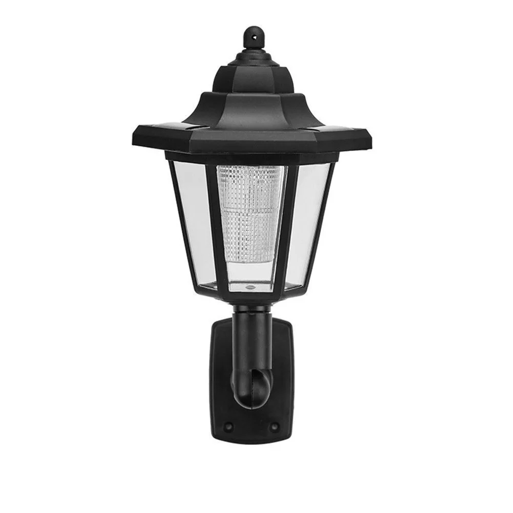 

2 Pcs Wall Lamp Palace Lawn Light for Illumination Mounted Yard Outdoor Lanterns LED Solar Powered Patio
