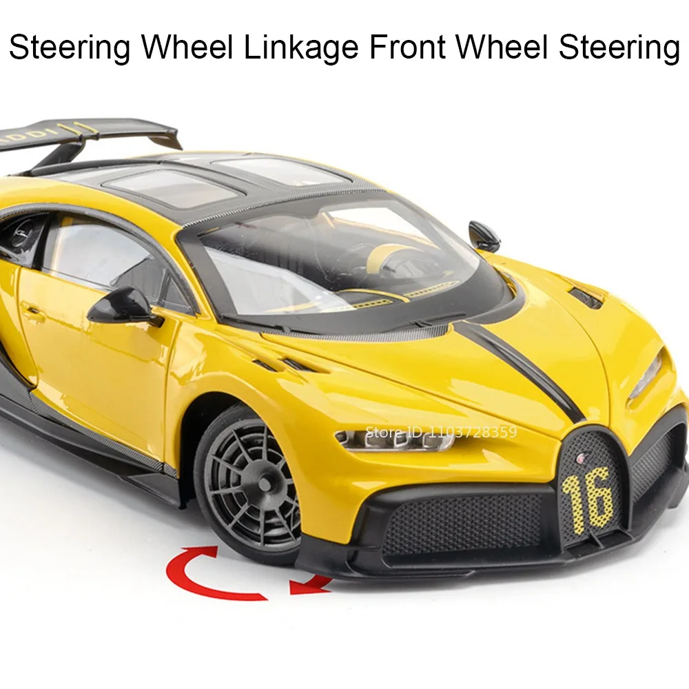 1:18 CHIRON Sports Car Toy Models Alloy Diecast ONE Miniature Supercars Exquisite Interior Doors Opened Shock Absorption Gifts