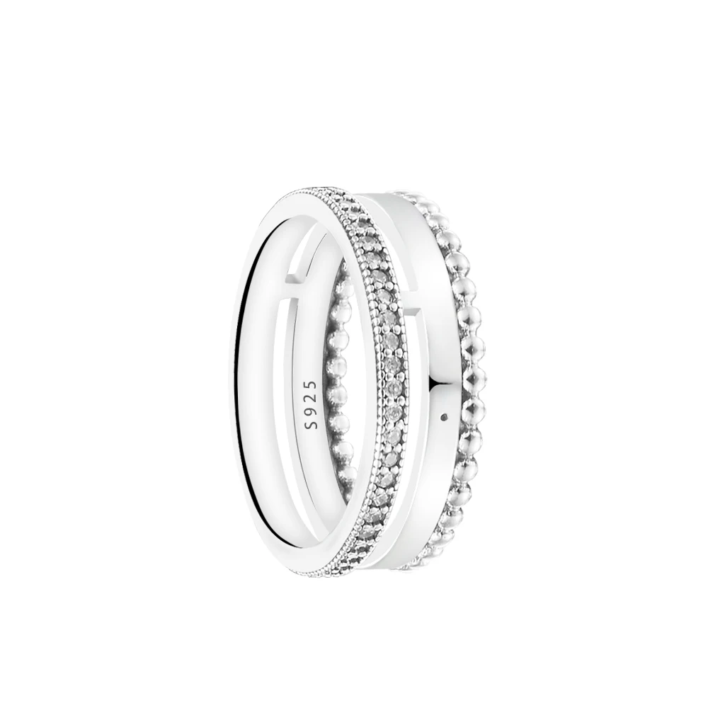 Regal Signature CZ Ring Authentic 925 Sterling silver Jewelry Ring For Woman European Silver Rings For Jewelry Making image 2