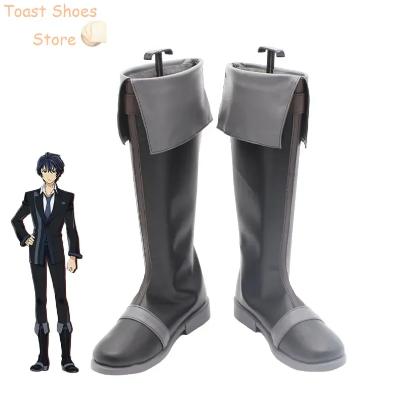 

Satomi Rentaro Cosplay Shoes Anime Black Bullet Cosplay Prop PU Leather Shoe Halloween Carnival Boot Costume Prop