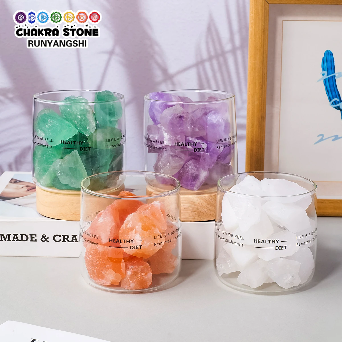 1set Natural Raw Crystal Night Light, USB Powered LED Ambient Lamp, Aroma Diffuser Stone Home Decor Ornament