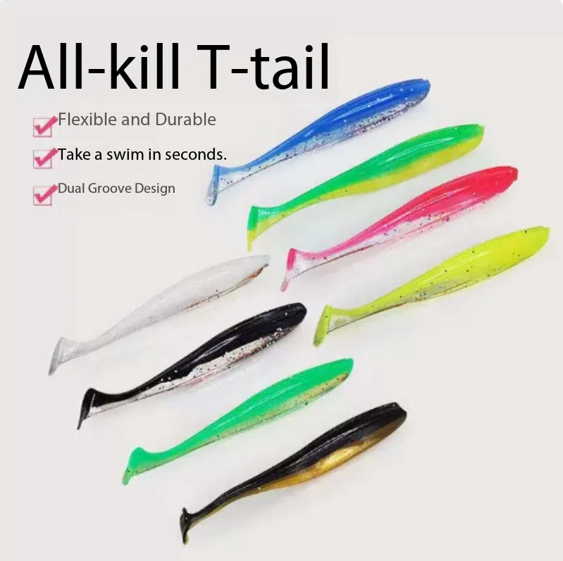 

Paddle Tail Soft Worm Lure Micro Long Cast Lead Head Hook Drop Shot Bait Freshwater Bass Fishing Tackle