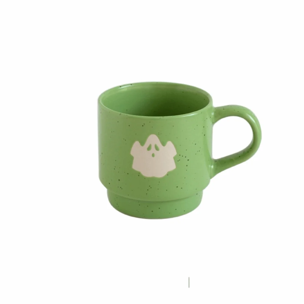 Cartoon Ceramic Mug Set Stackable Premium Ceramic Stackable Coffee Milk Cups Sturdy Smooth Novelty Drinking Cup