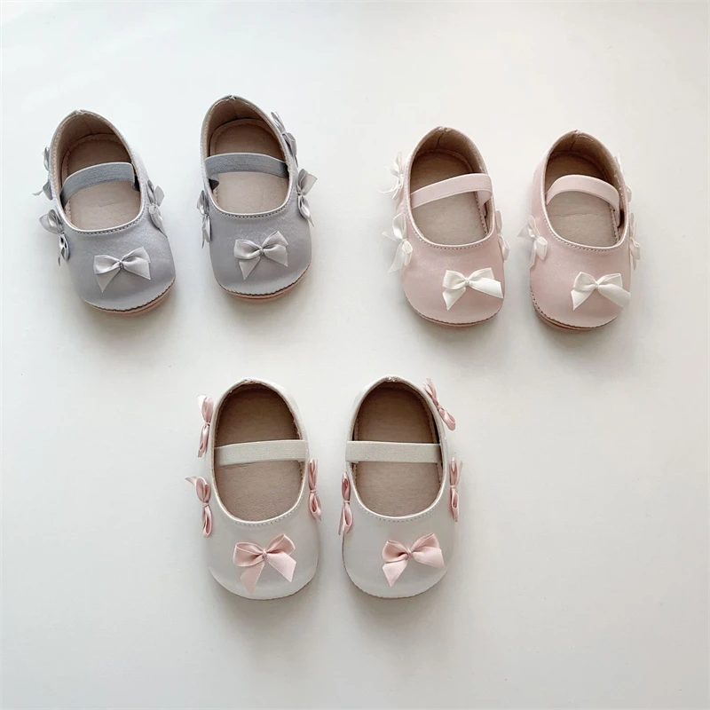 

Spring Autumn Baby Girls Shoes Infant Shoes Comfortable Newborn Soft Soled Toddler Kids Bow Princess Shoes Birthday Gift
