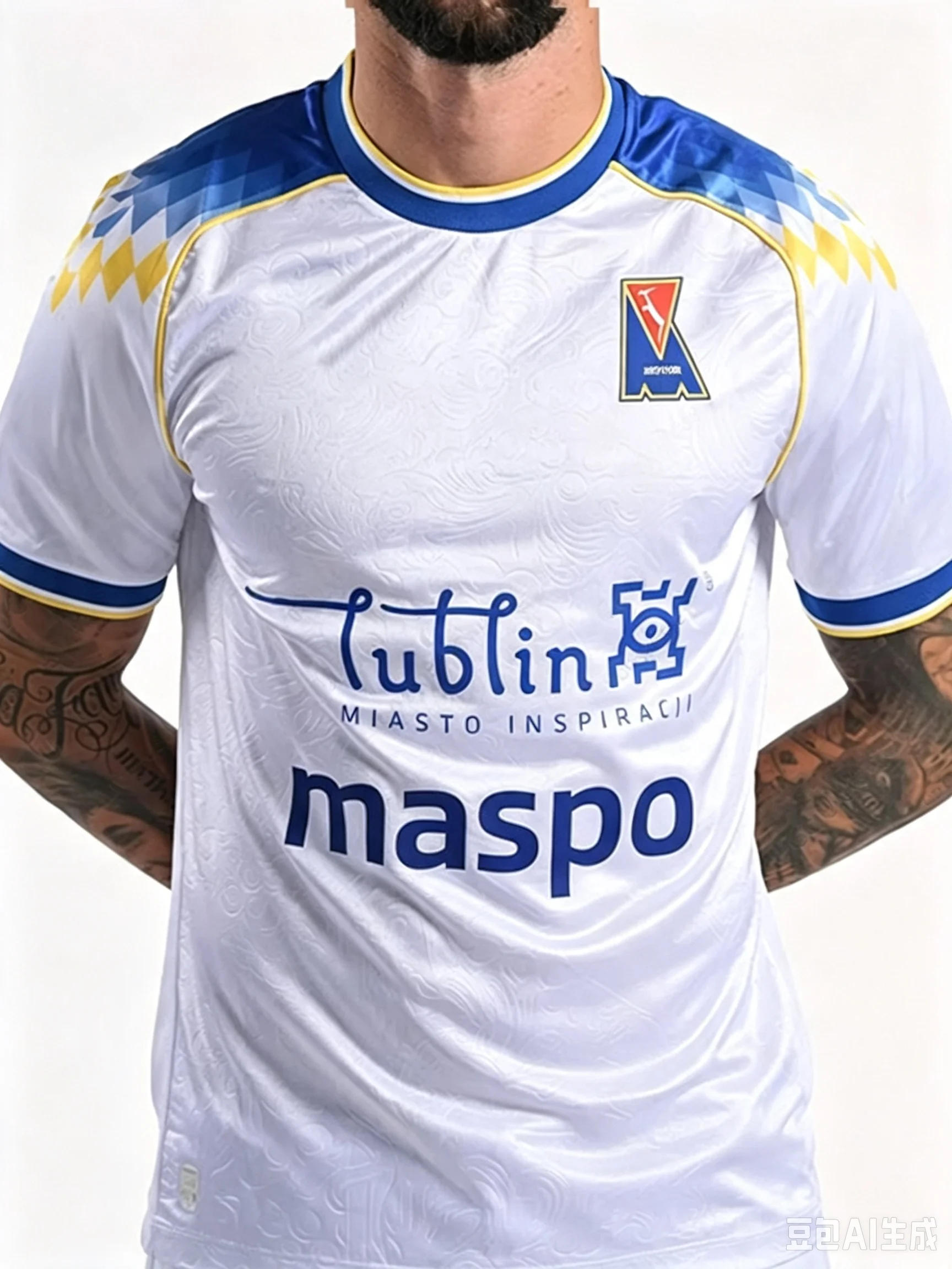 Summer New Men Football Jerseys Cycling Sports Shirts Polish Motor Lublin Home Away Kit Quick Dry Jersey Adult/Kids Team Uniform