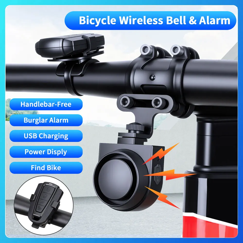 

700mAh Bike Electric Horn Bike Vibration Motion Alarm Security Alarm System Anti Theft Suspension installation