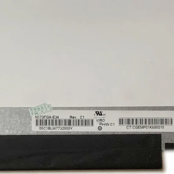 N173FGA-E34 fit B173RTN02.0 B173RTN02.1 NT173WDM-N11 B173RTN02.2 NT173WDM-N21 17.3 inch Slim 30 PIN 1600X900 Laptop LCD Screen