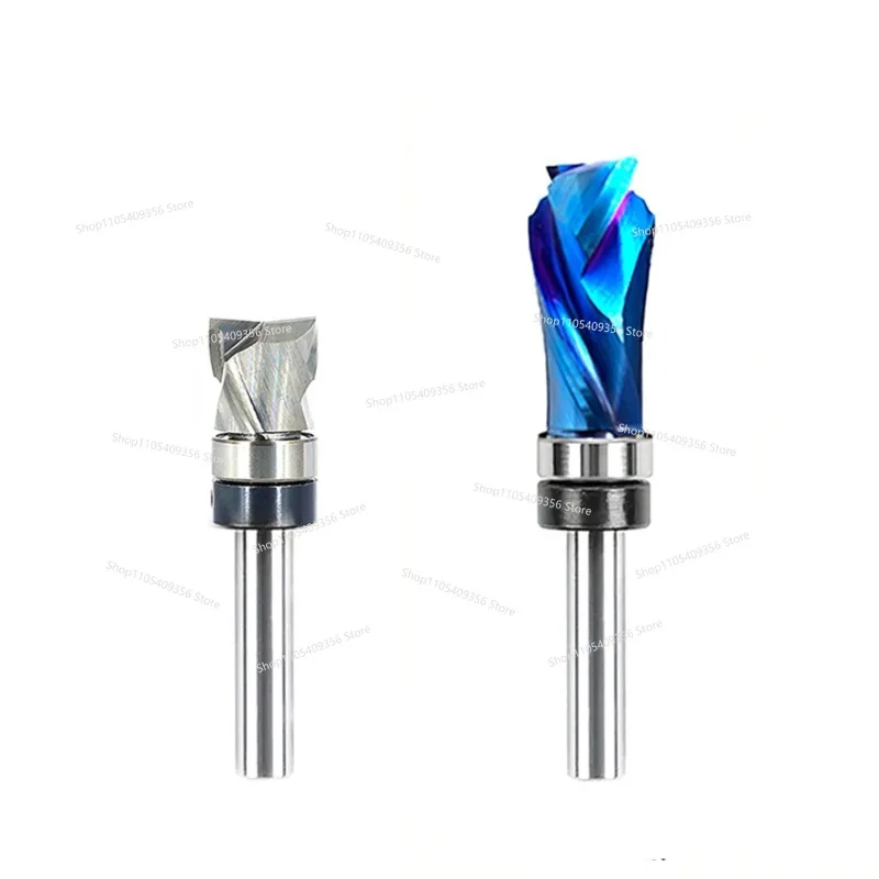 For 1/4 Shank Profiling Integral Alloy Composite Trimming Cutter Engraving End Mill Woodworking Cutter