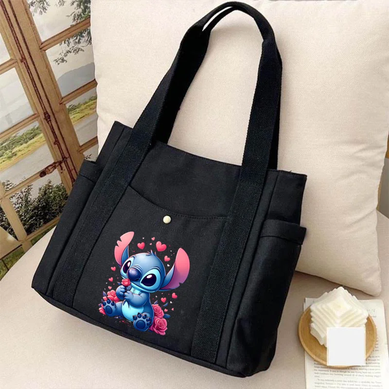 Disney-Bolso de hombro de Lilo & Stitch para mujer, bandolera multifunción, de gran capacidad, para jóvenes