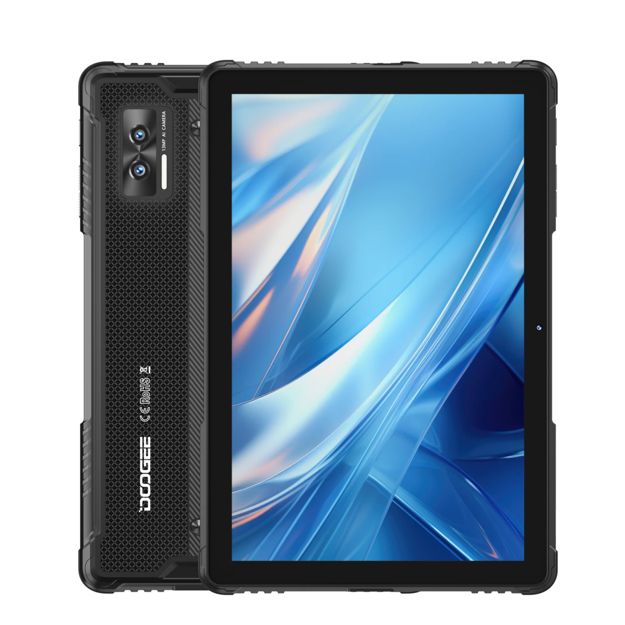 DOOGEE R08, 10-дюймовый Android13, 16 (6 + 10 ГБ ОЗУ + 256 ГБ ПЗУ, 7680 мАч, MT8788Octa-Core, 13-мегапиксельная камера, двойная SIM-карта 4G, FaceID, разъем для наушников 3,5 мм