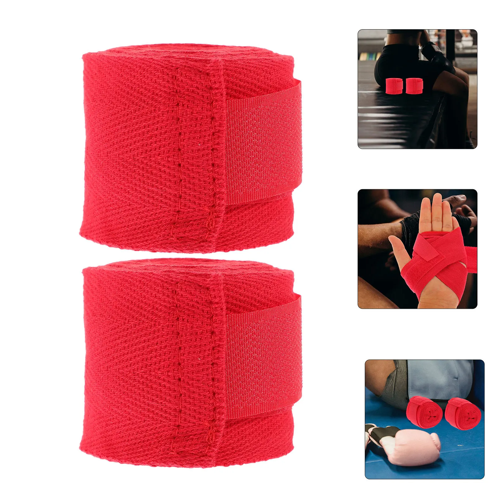 

2 Rolls Boxing Hand Wraps Protective Wrist Strap Sweat Absorbing Breathable Hand Wrap for Boxing Training Fitness