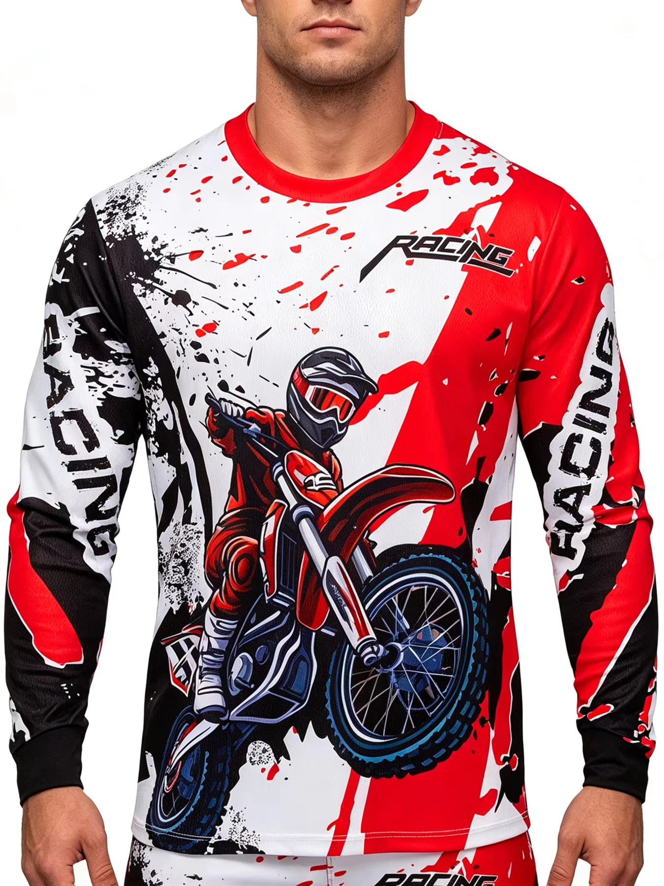 Mountain Biking Outfit - Camisa de Ciclismo de Manga Longa