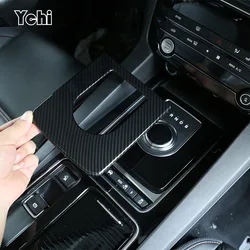 ABS Carbon Fiber Car Central Console Gear Shift Frame Cover Trim Carbon Fiber For Jaguar F-Pace X761 XE X760 XF X260 Accessories