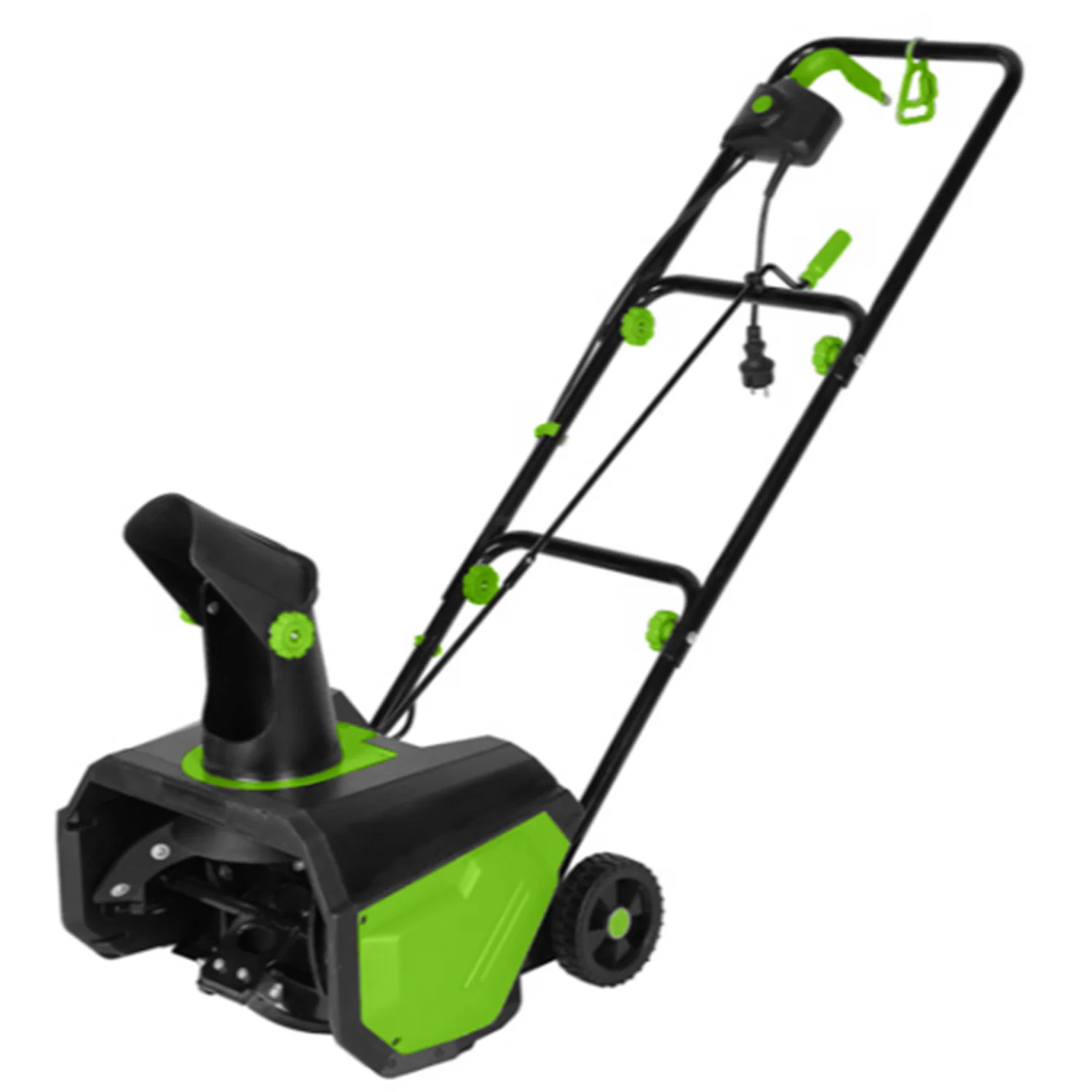 VERTAK 1600W Electric Snow Blower, 7.5m Throwing Distance Commercial & Household Snowplow for Garden School & Street