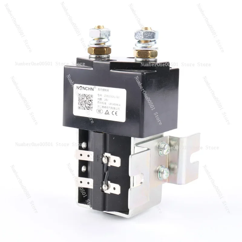 Electric Zjw200a One Normally Open DC Contactor Dc12v24v36v48v60v72v