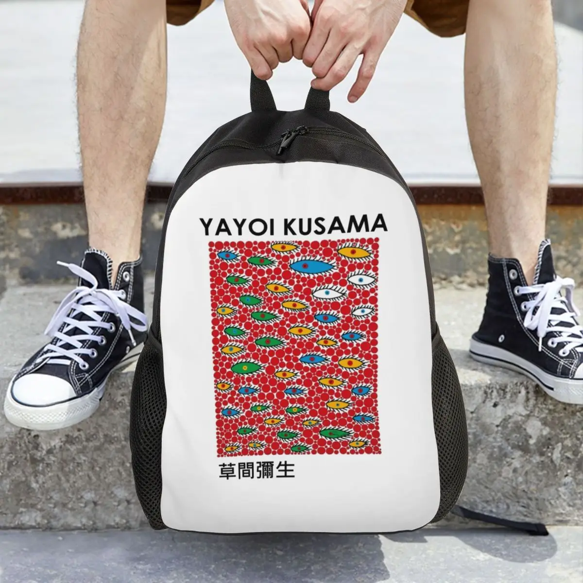 

Рюкзак с абстрактным рисунком Yayoi Kusama, вместительный рюкзак для детей, школьная сумка, сумки на плечо для мужчин и женщин