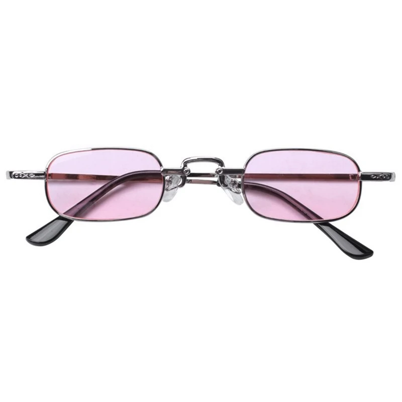 Round Sunglasses Brand Design Women Men Sunglasses Black & Black Gray & Clear Square Sunglasses Female Pink & Silver