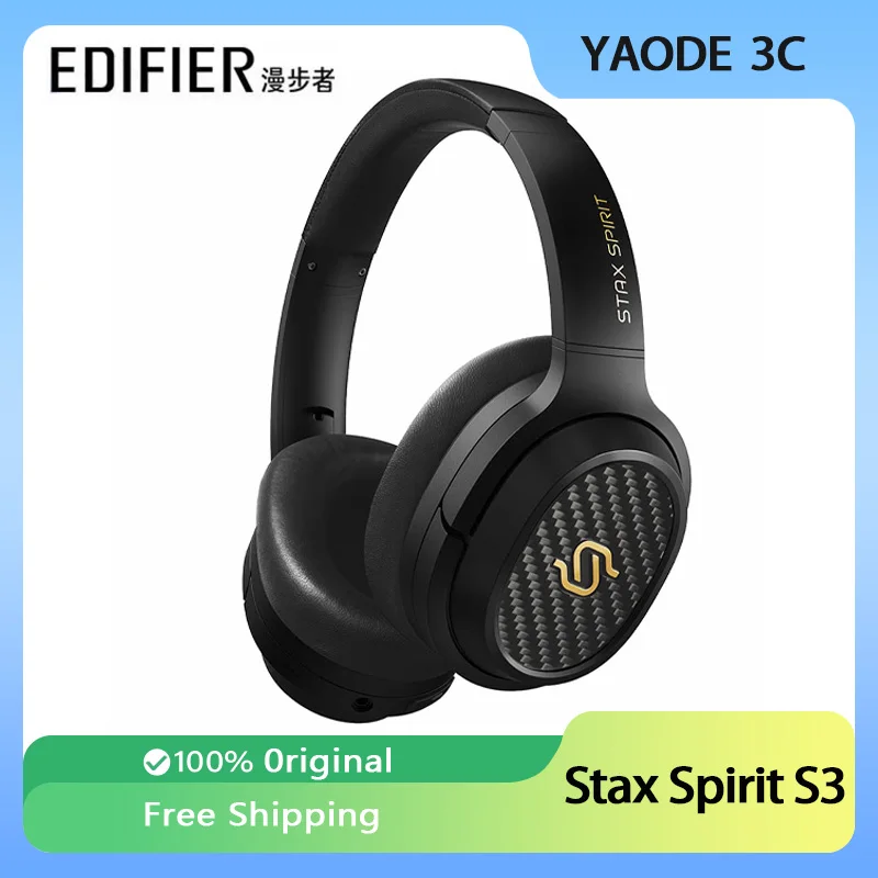 Stax Spirit S3 Over Ear Earphone Wireless Bluetooth Noise Reduction Waterproof Lightweight Low Latency Game Headphones Man Gifts