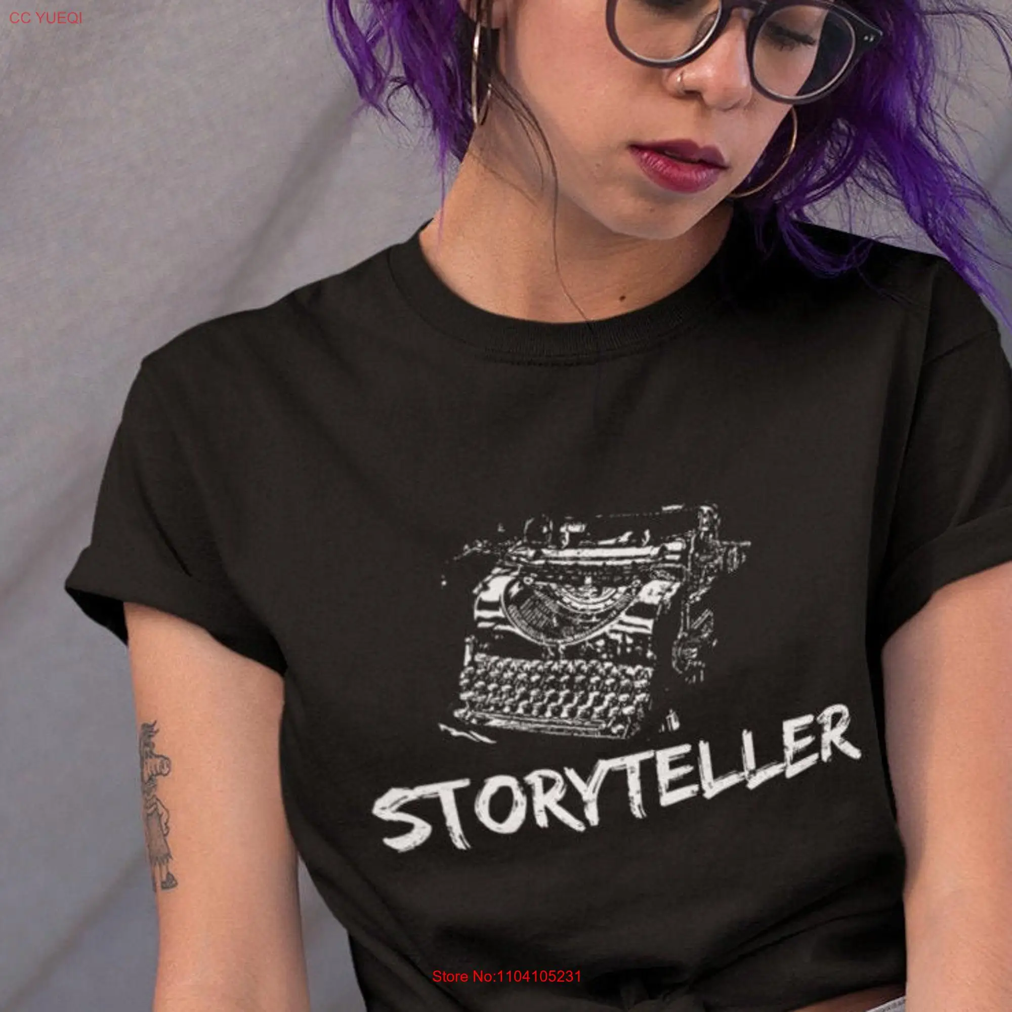 Storyteller Typewriter type writer writing professional english literature novelist Ultra Cotton T Shirt