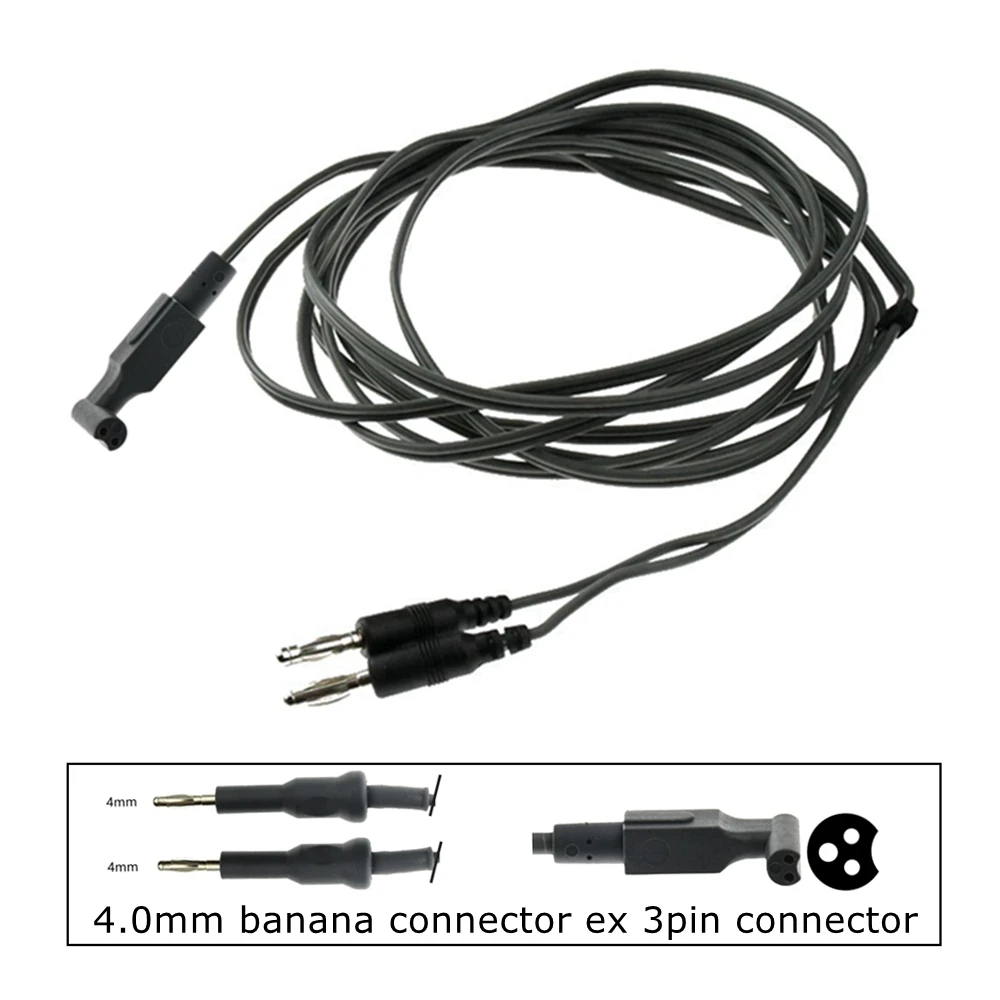 

3-контактный разъем типа банан для erbe 4,0 ММ, многоразовые силиконовые щипцы для электрокоагуляции, Переходный кабель