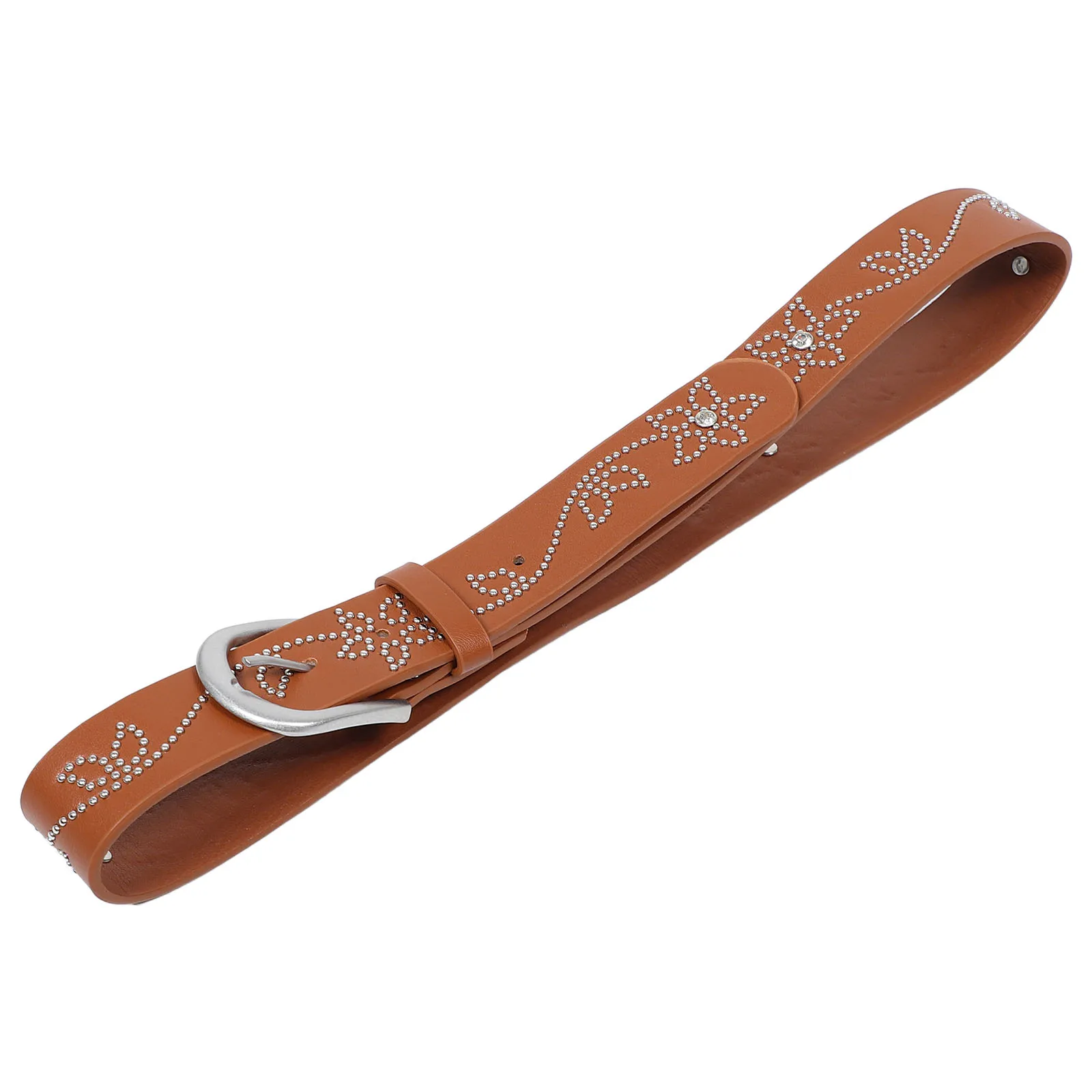 

Female Belt Cowboy-cowgirl-belt with Rivets Ladies Belts Girls Studded Bohemian